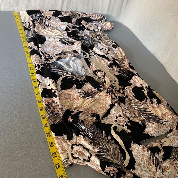 Belle Kim Gravel Womens Popover Top Size XL Long Sleeve Y-Neck Career Boho - Picture 6 of 8